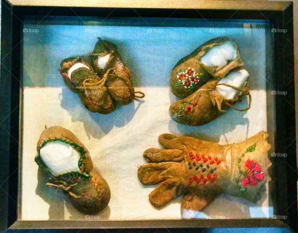 Indian artifacts baby booties