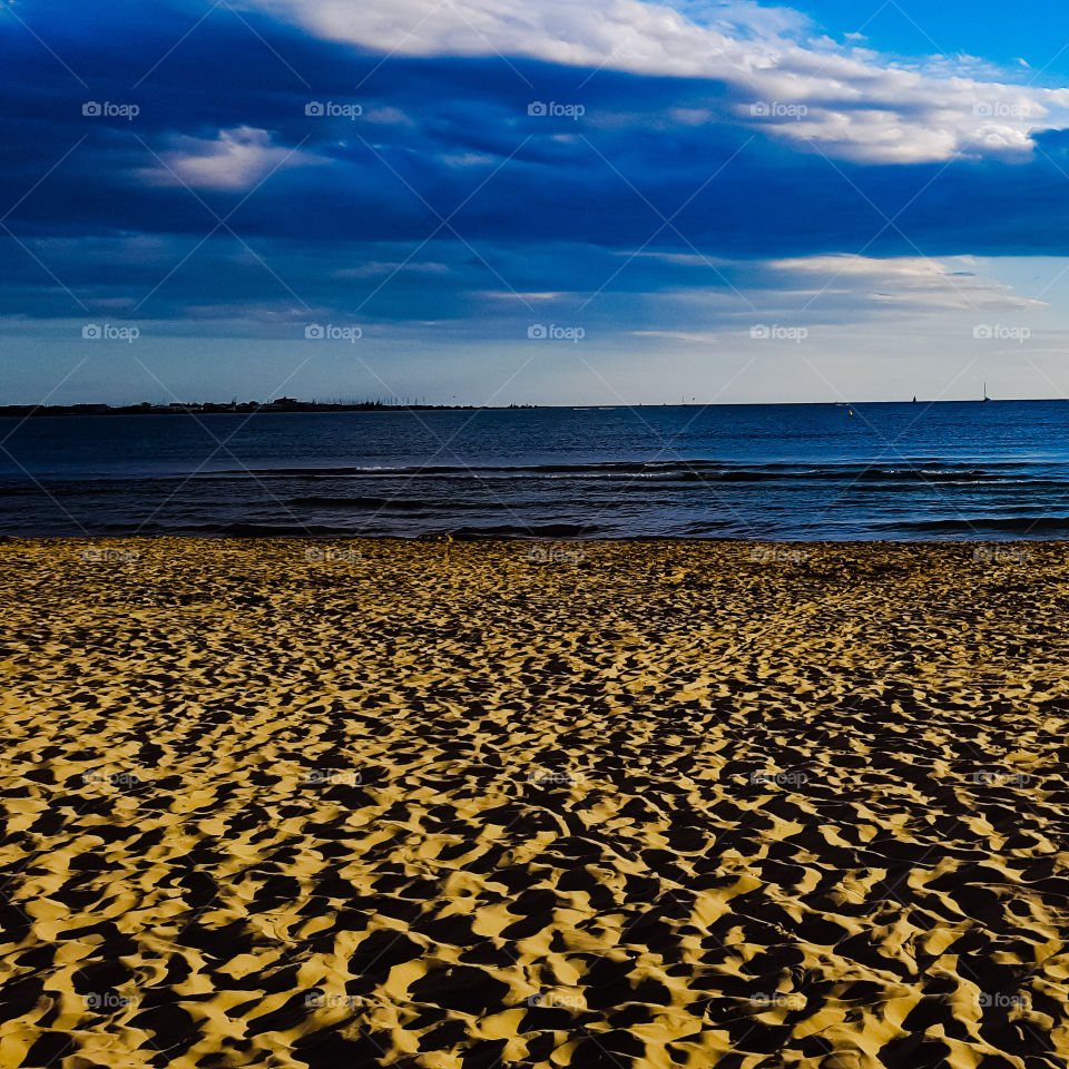 Seascape in Grau du roi in France