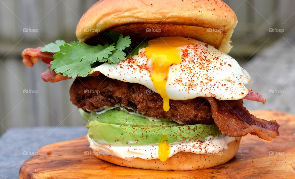 Chicken Avocado Egg sandwich