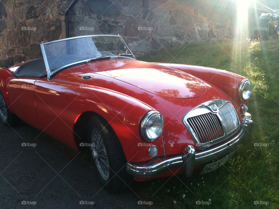 sweden car vintage convertible by zebra