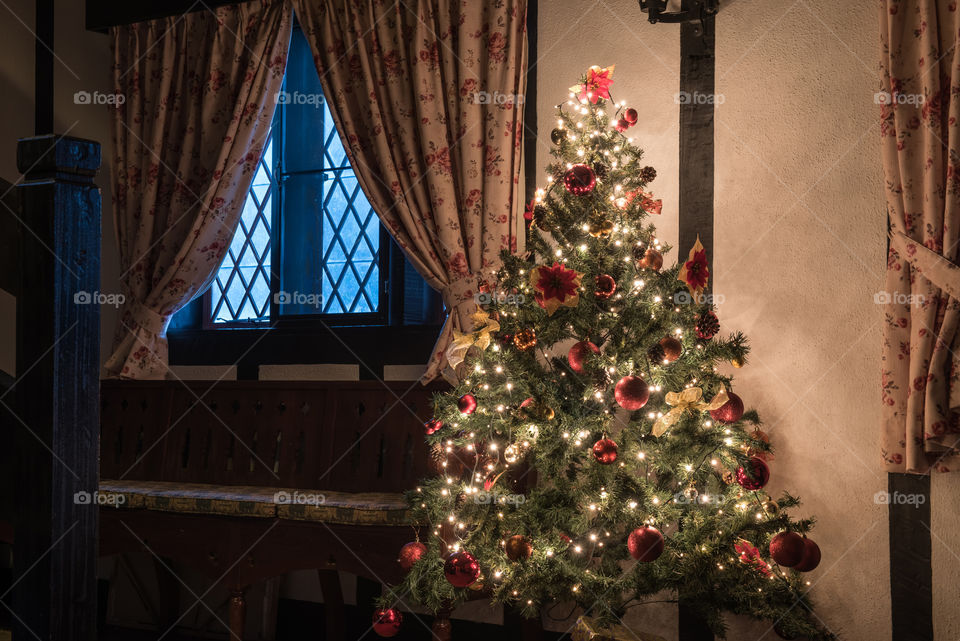 Illuminated Christmas tree