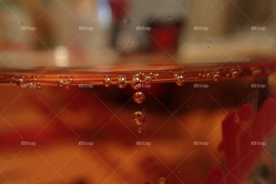 Extreme close-up of waterdrop falling