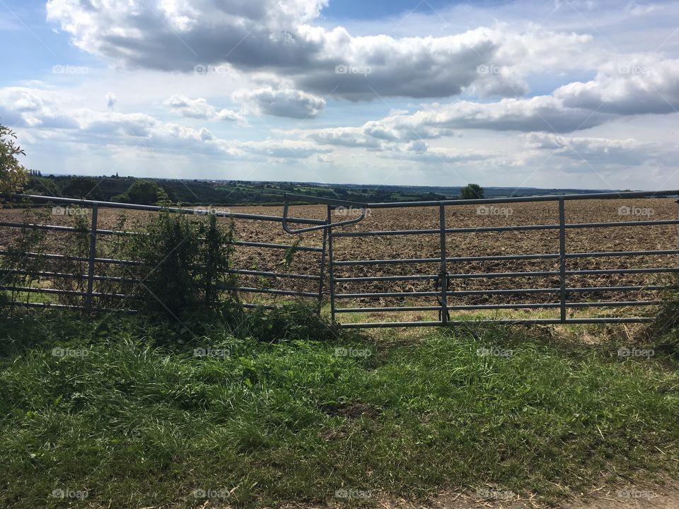 Country gate in Selston, Nottingham. 