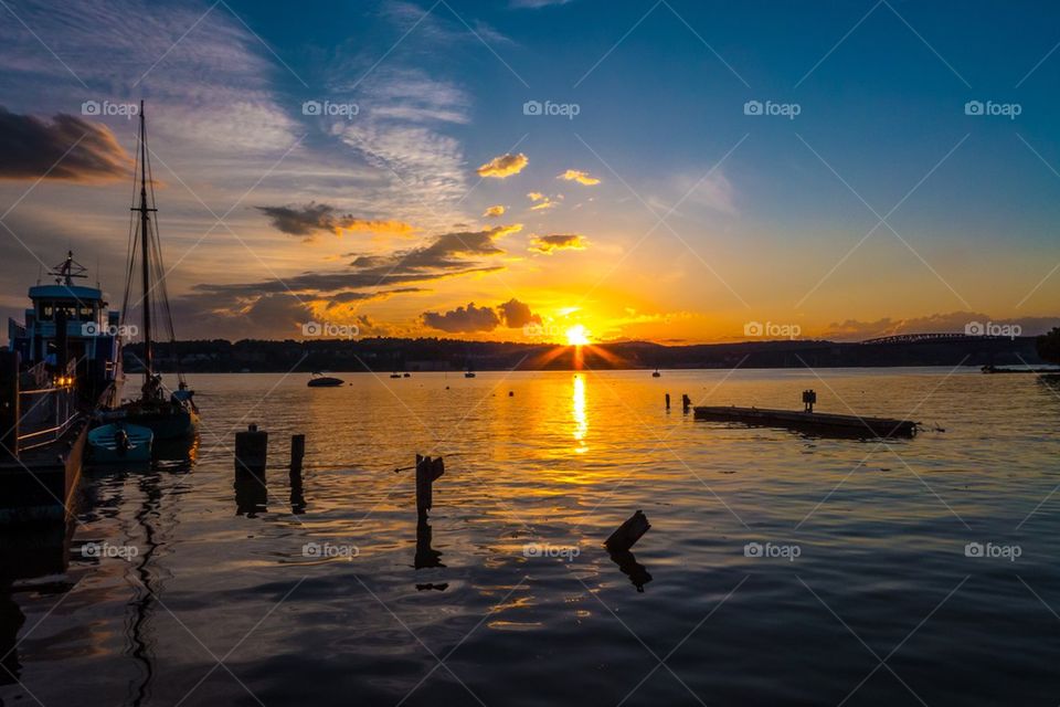 Sunset on the Hudson