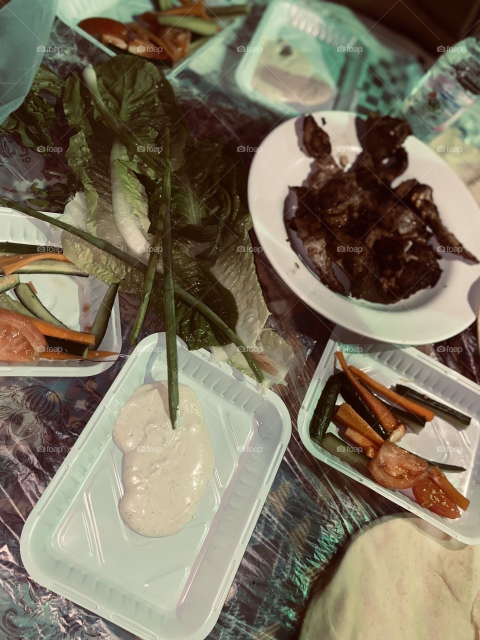 Best dinner with my family in village 