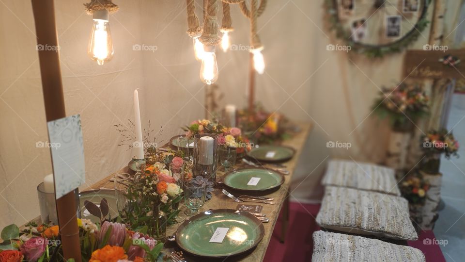 interior design wedding floral