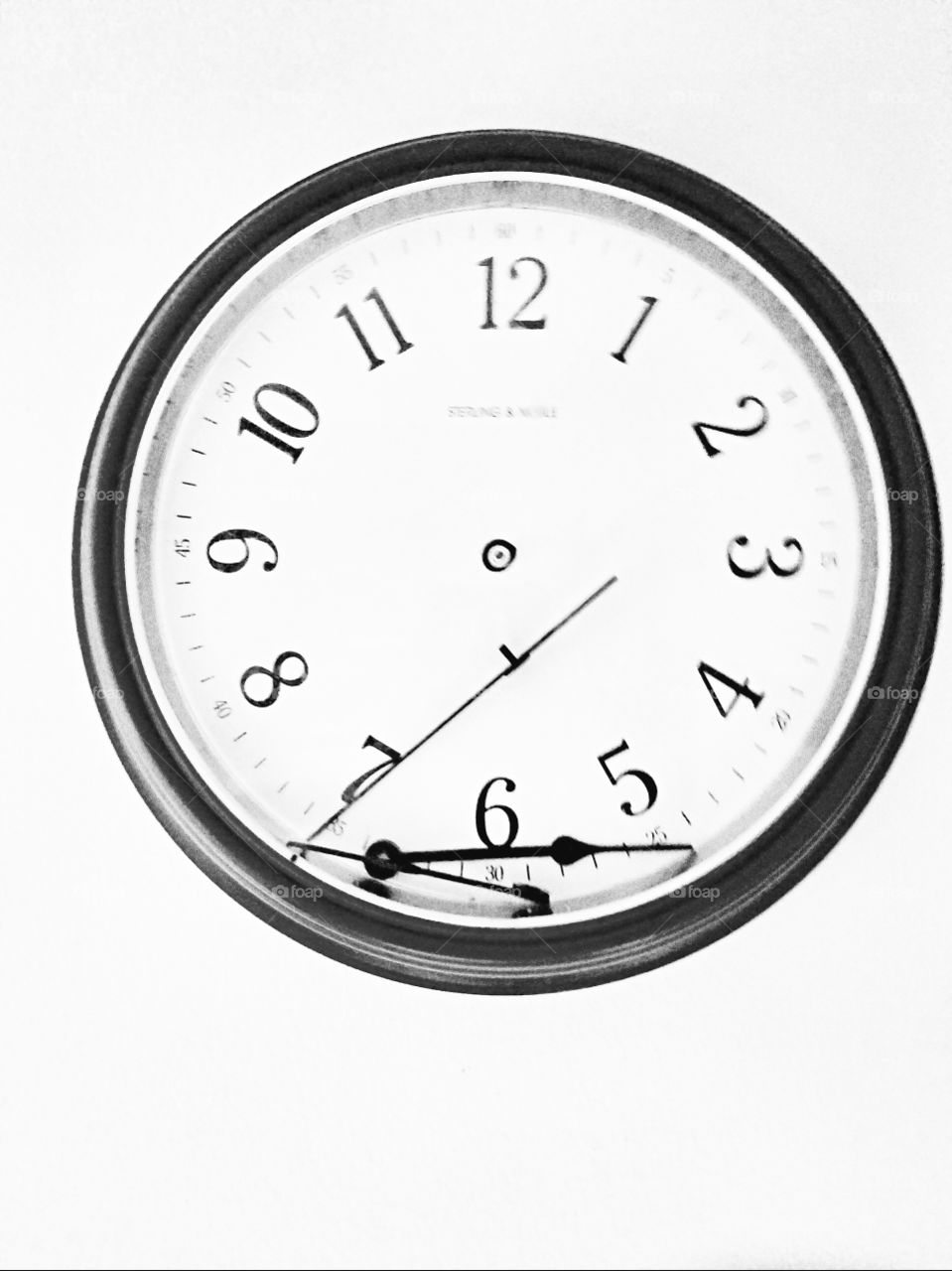 Broken Analog Clock Hands- No Time - Timeless