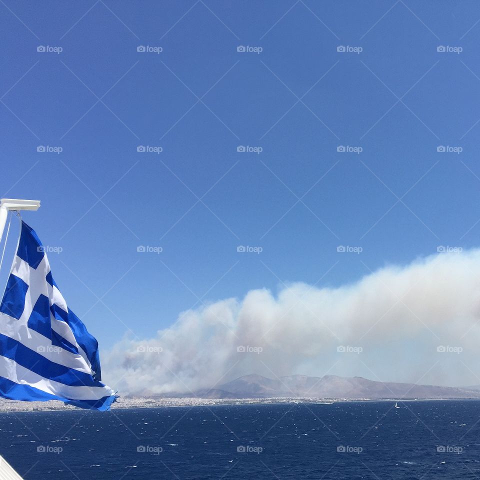 Athen on fire