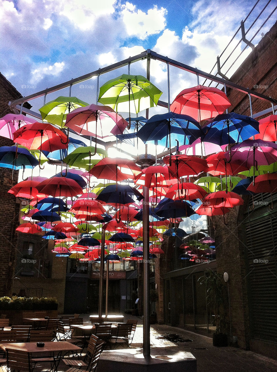 sky london colours umbrellas by Stephane