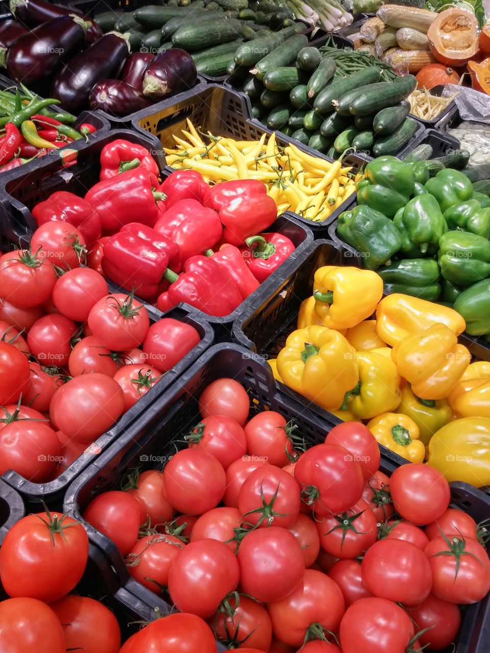 Fresh vegetables market