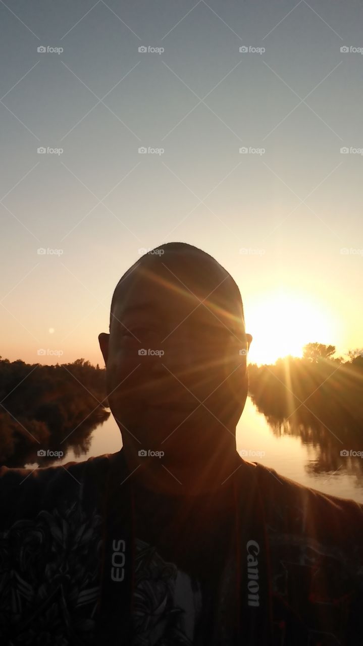 Selfie sunset