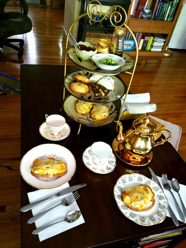 tea time in the living room