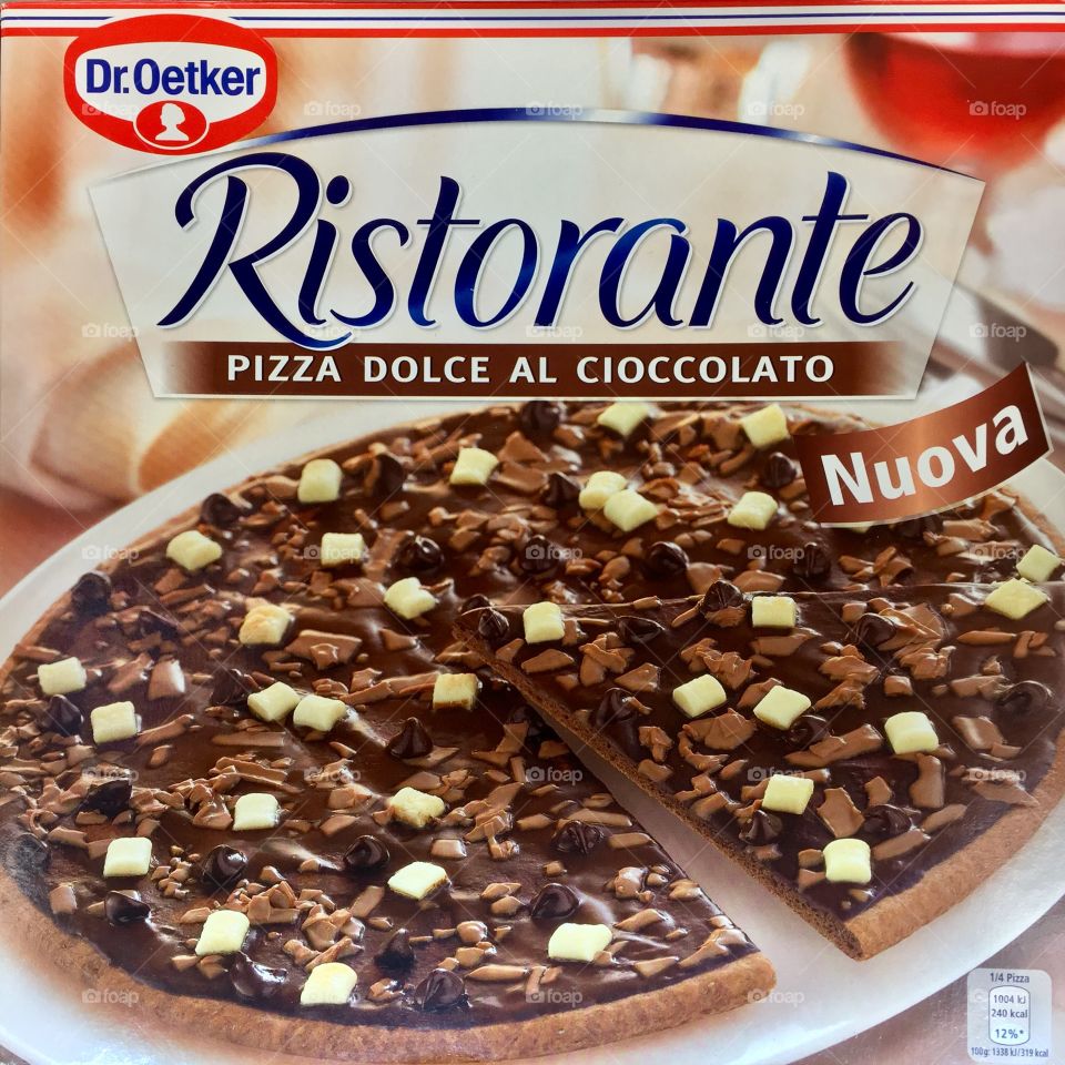 Chocolate pizza