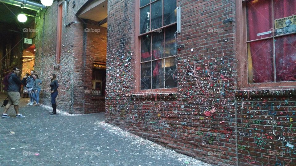 The gum wall in Seattle.