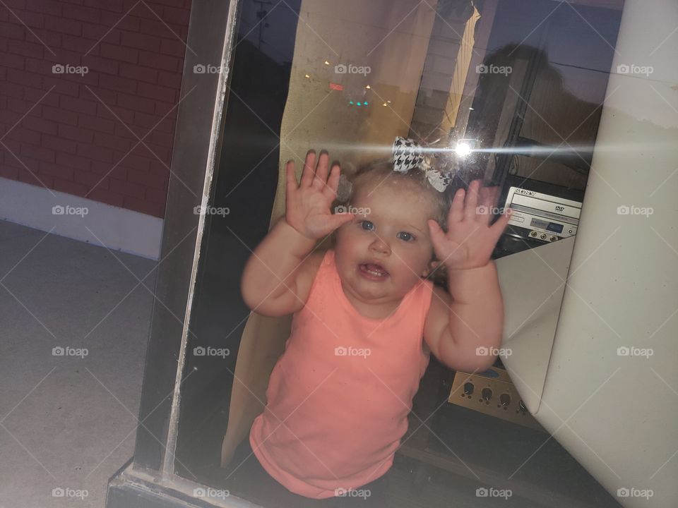 baby in window