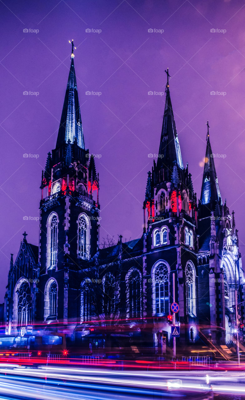 St. Olga and Elizabeth cathedral in Lviv city