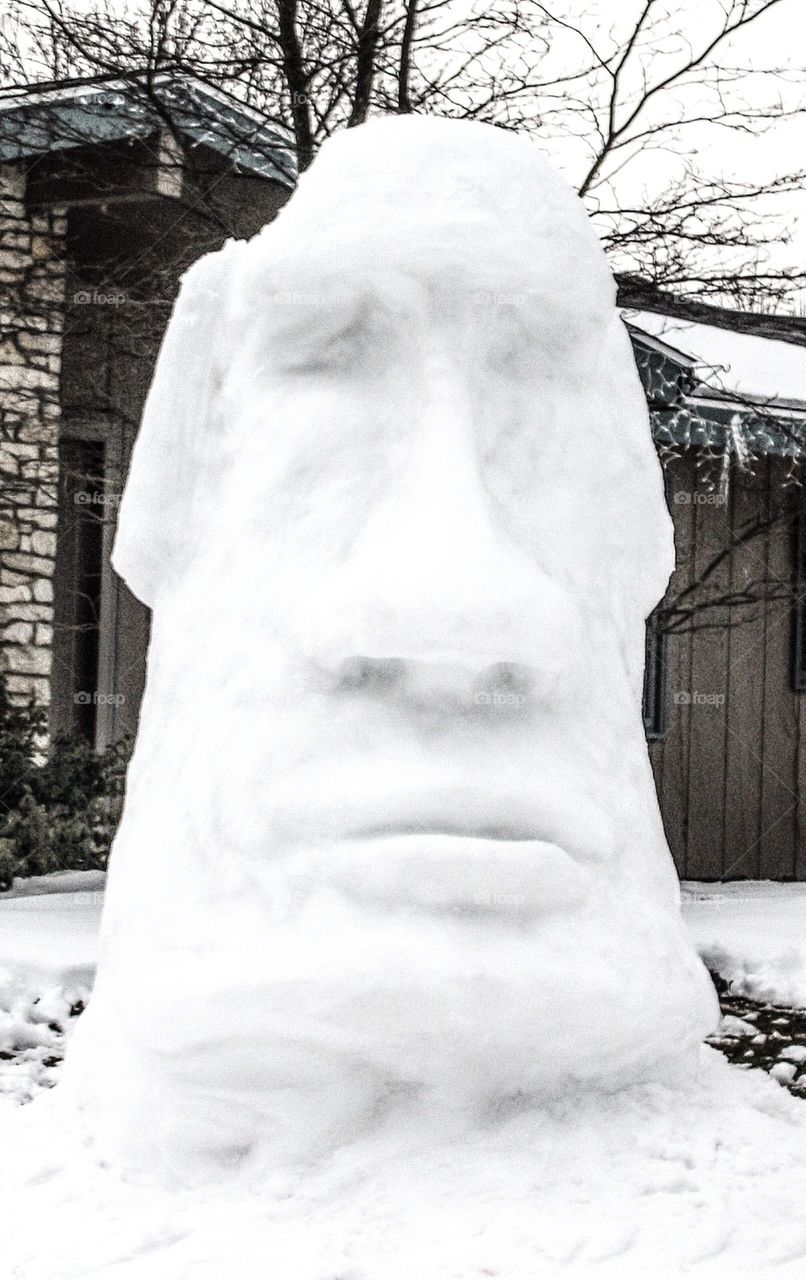 Easter Island Snowman