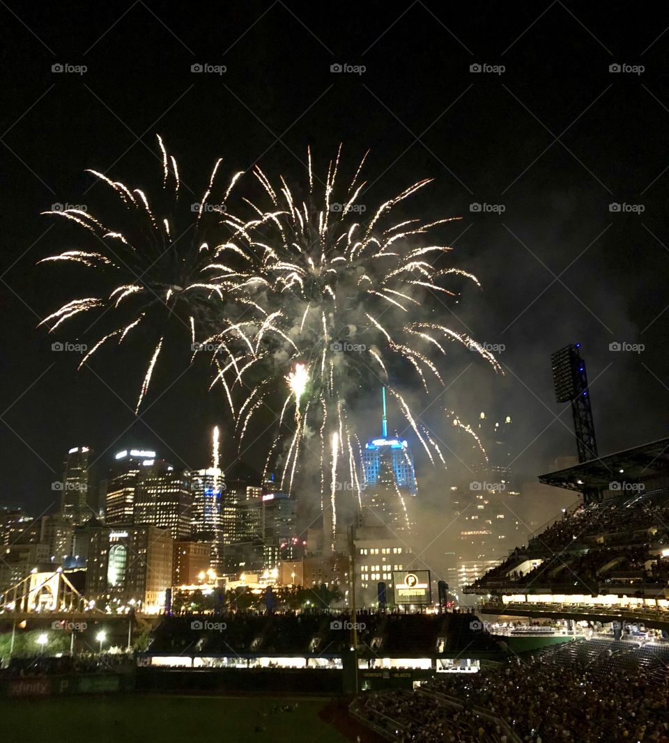 Post-game fireworks