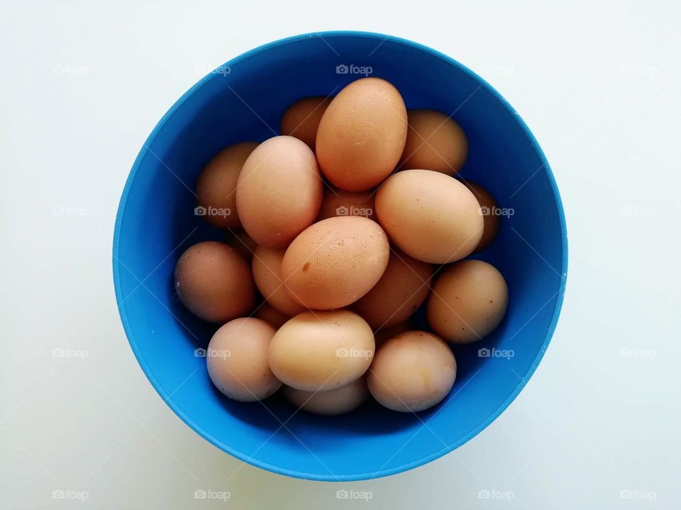 Eggs in a bowl