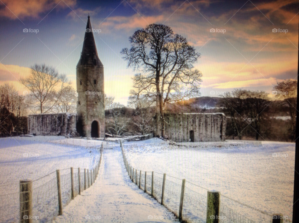 forfar in scotland snow winter sky by joannieofarc