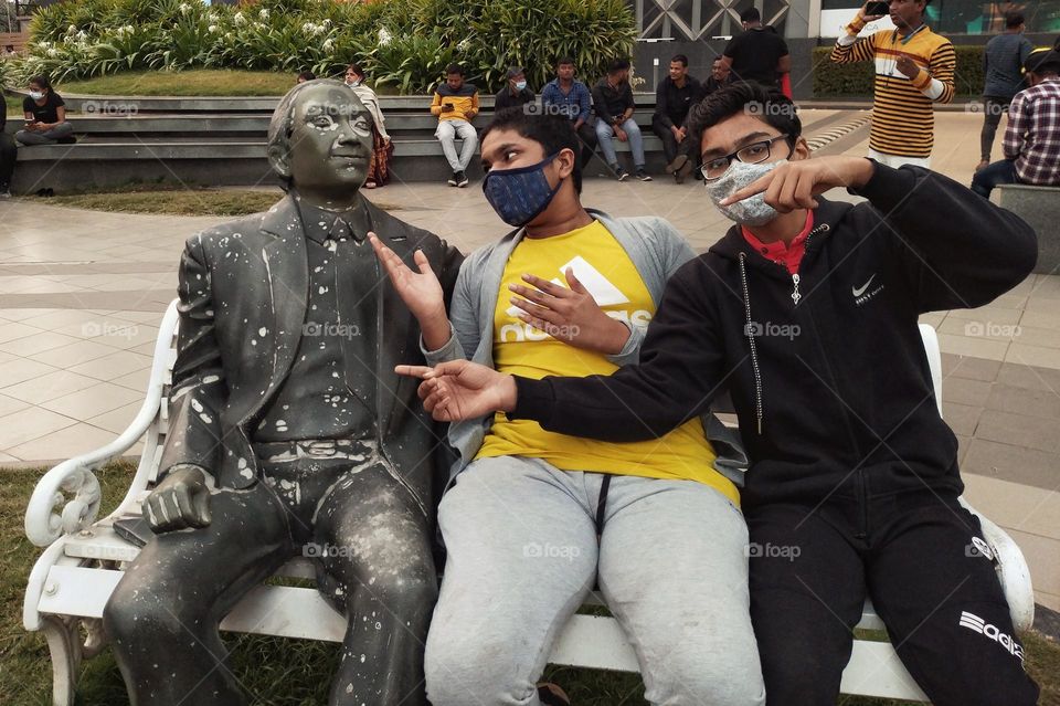 Having fun time with the bros