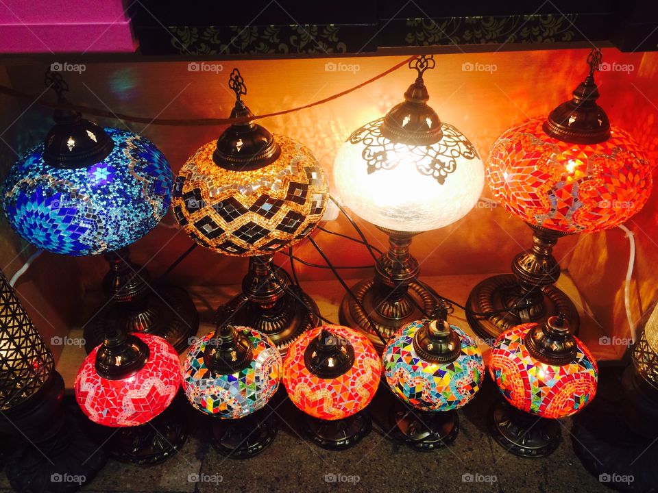 The Lamps. Grand Bazaar - Istambul - Turkey