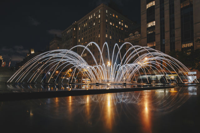 Long exposure at night