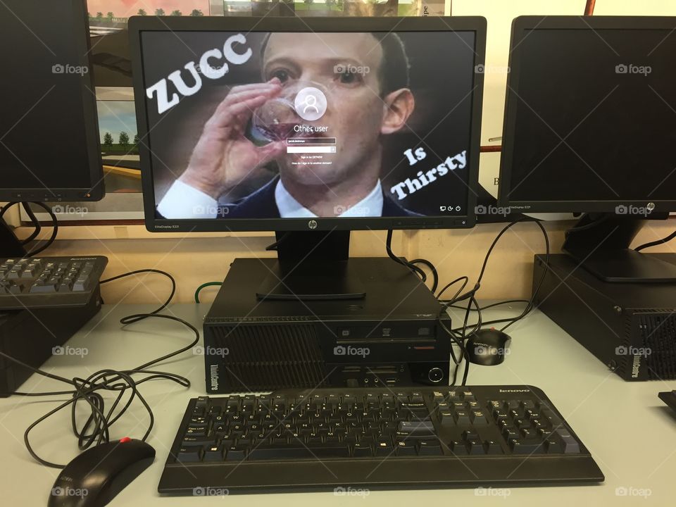 Zucc is thirsty