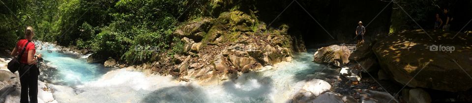 Costa Rica natural spring in sensorium rain forest 