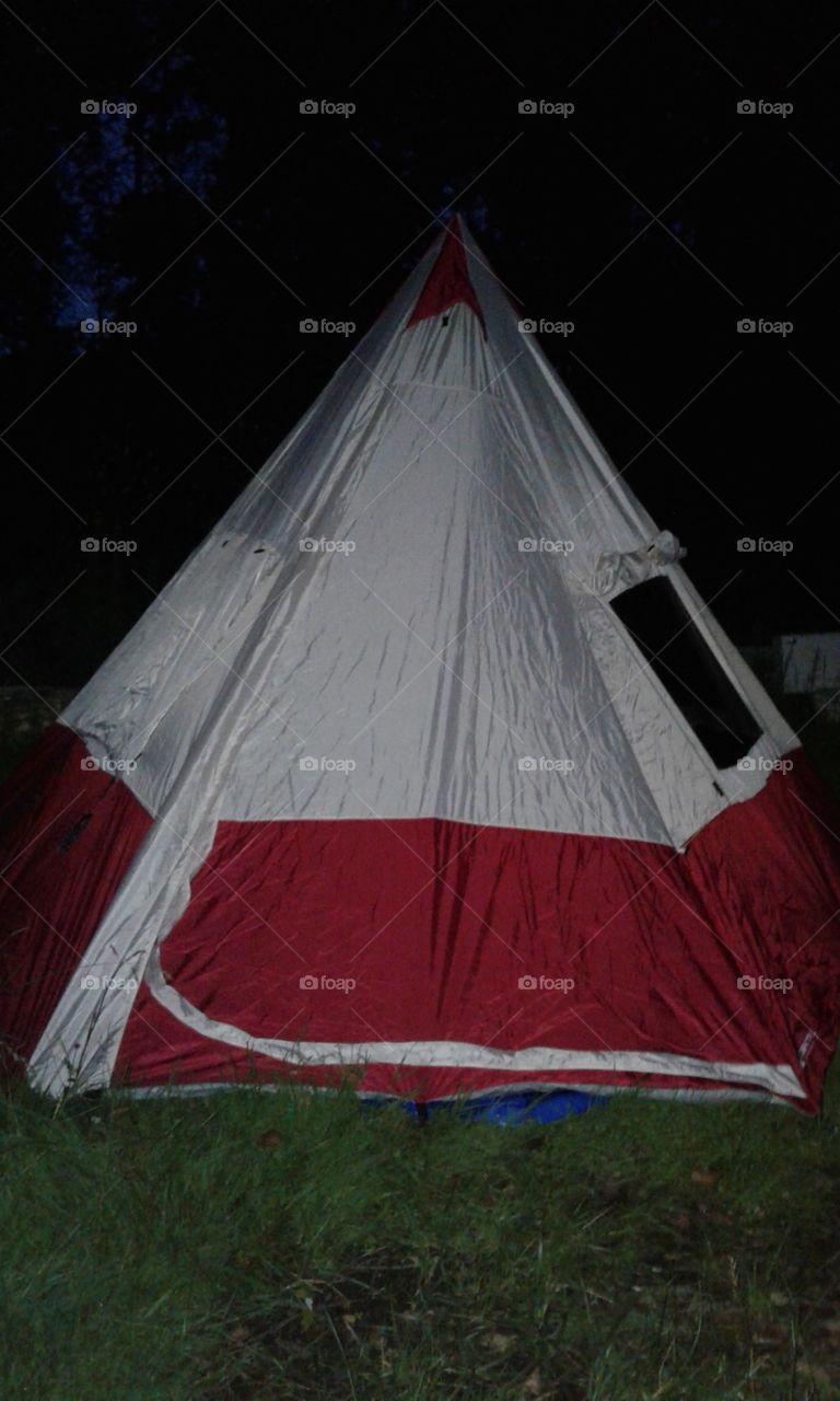 Teepee tent! It's huge!!