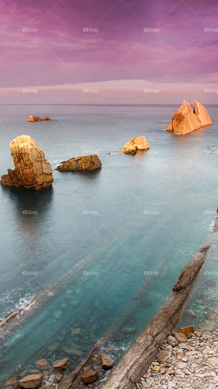 Rocks in the ocean