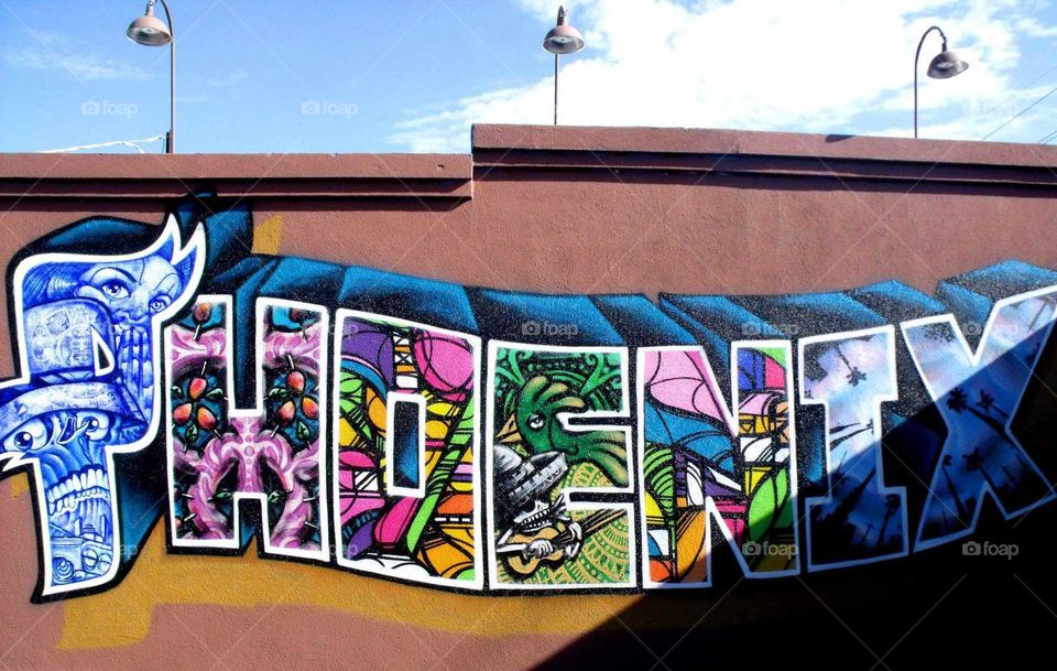 Phoenix graffiti