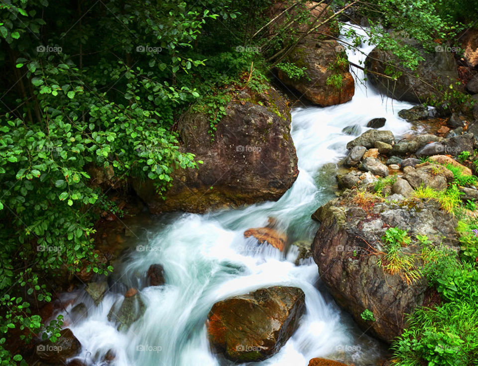 Nature, Waterfall, Water, River, Stream
