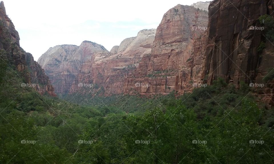 Mountain range in Zion national park