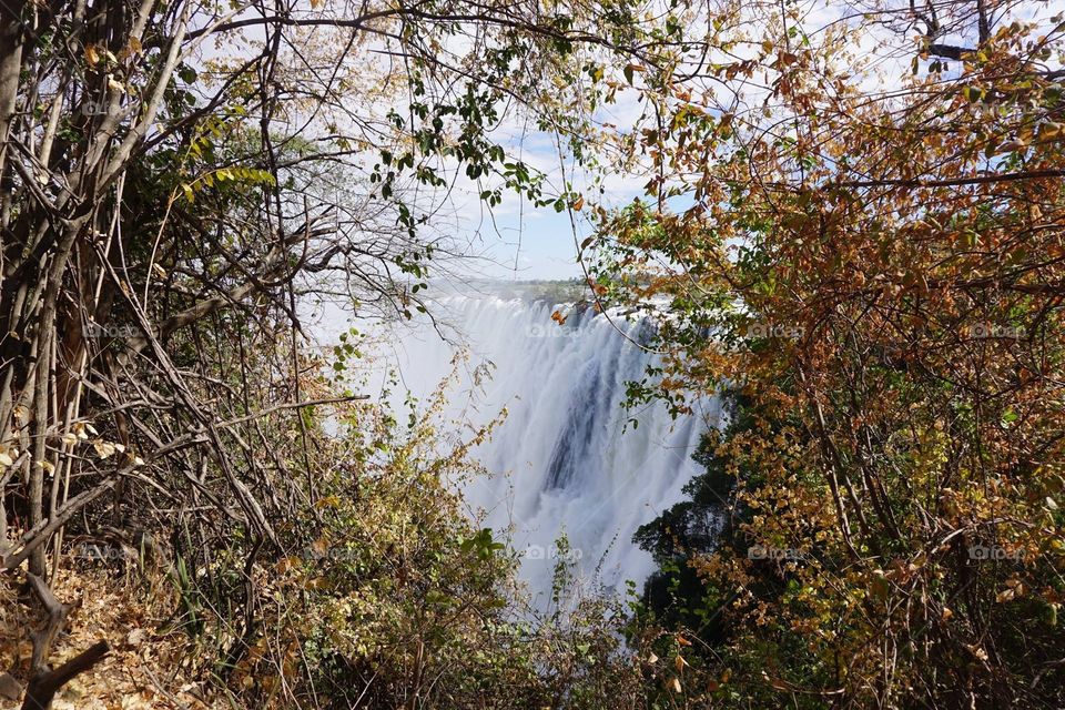 A peak at Victoria Falls in Zambia