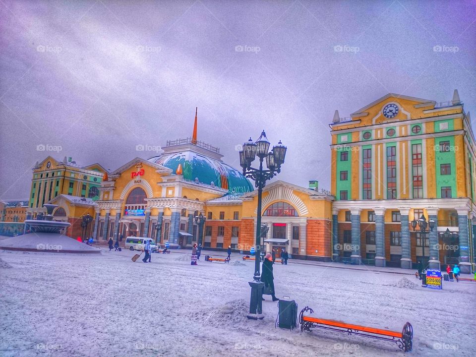 Railway station Krasnoyarsk