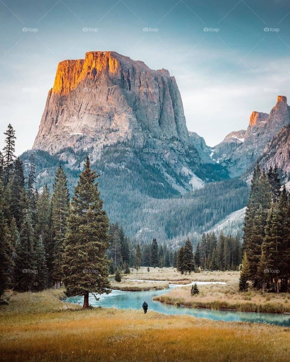 natural sky water mountain view