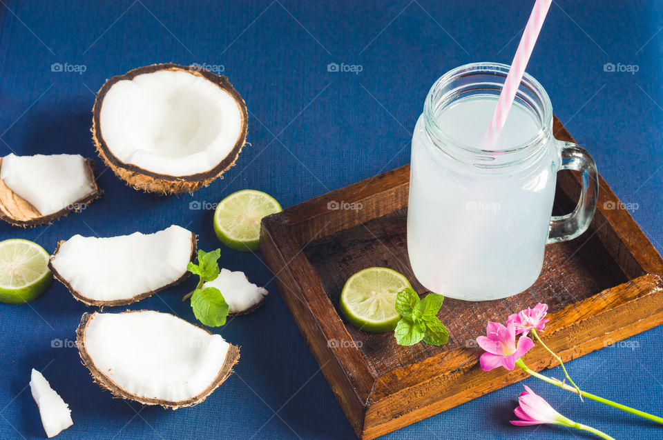 Traditional coconut juice.