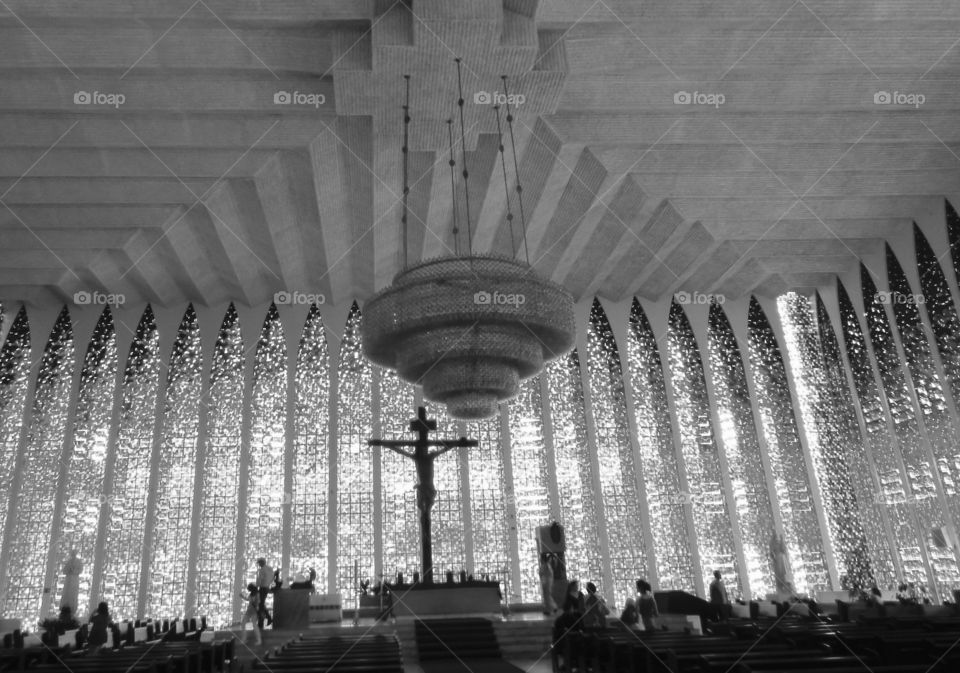 Brasília. Church projected for Oscar Niemeyer 