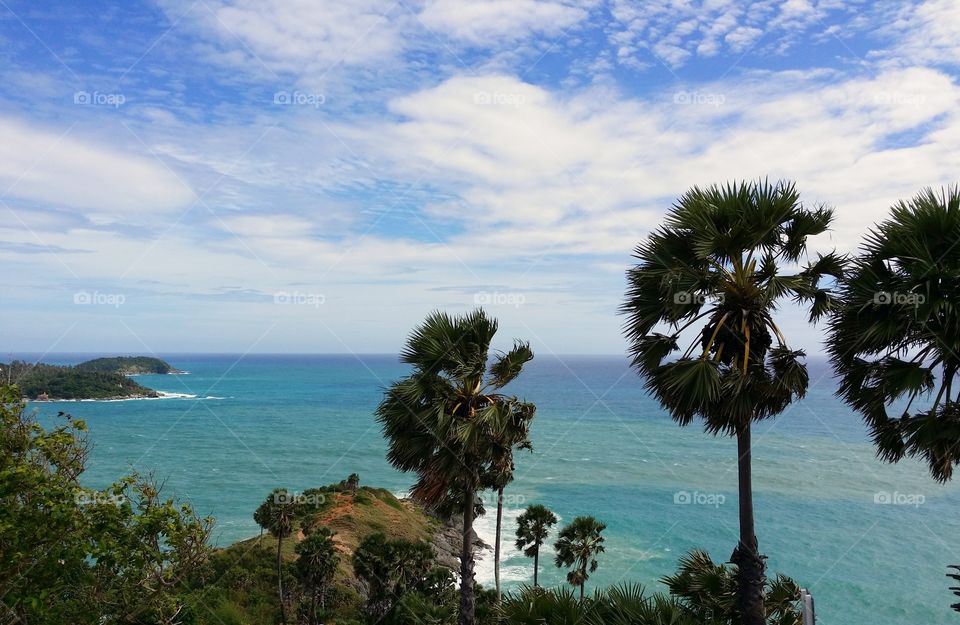Beautiful image of seascape in Phuket Thailand.