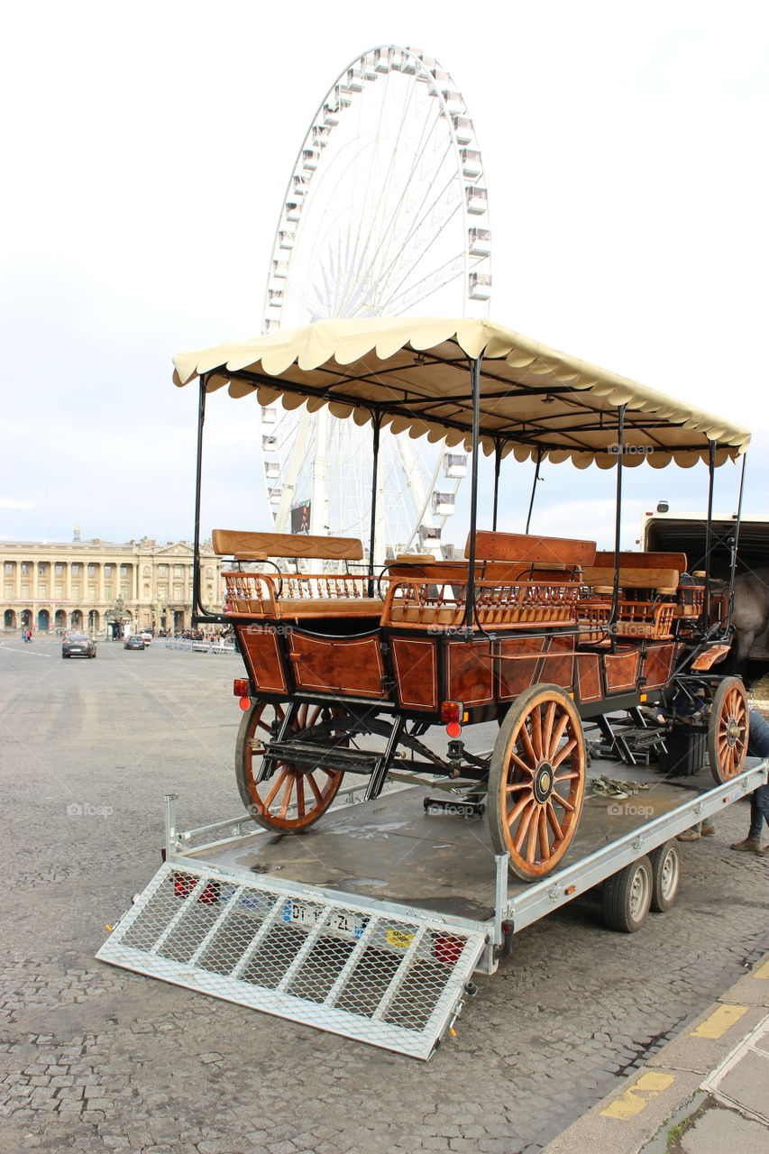 Carriage in the city