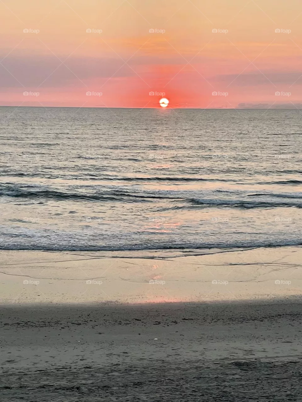 Pink Sunrise at Sea