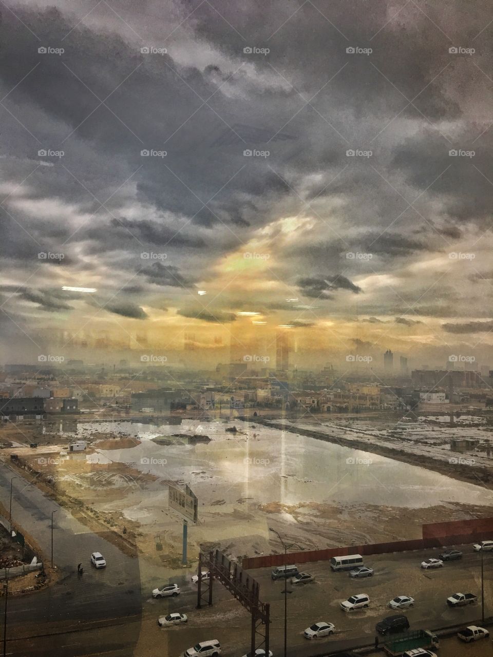 From the office's (dirty) window