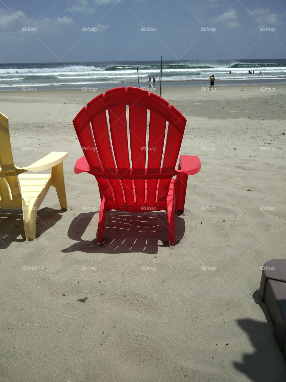 red bench