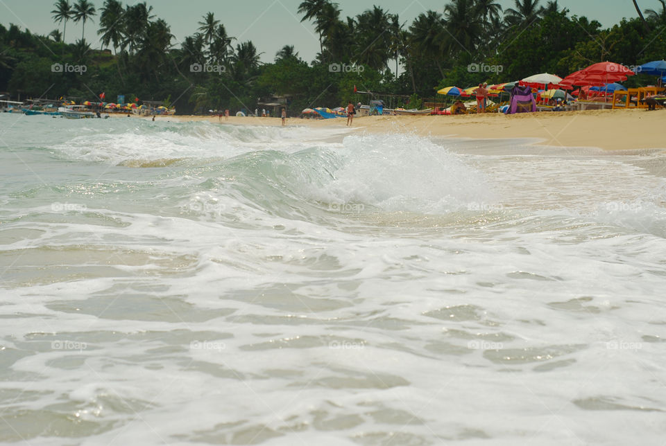 Beach and waves 