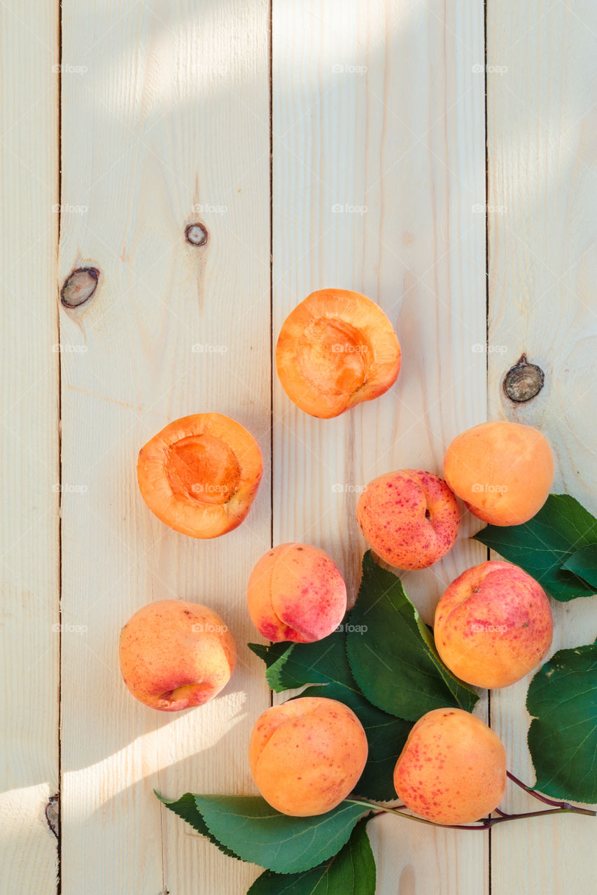 Fresh apricots