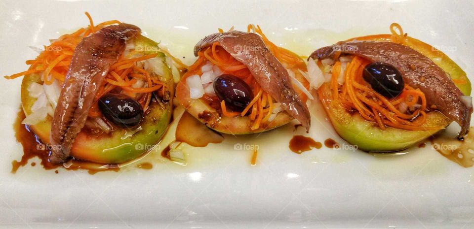 Appetizing salty appetizer