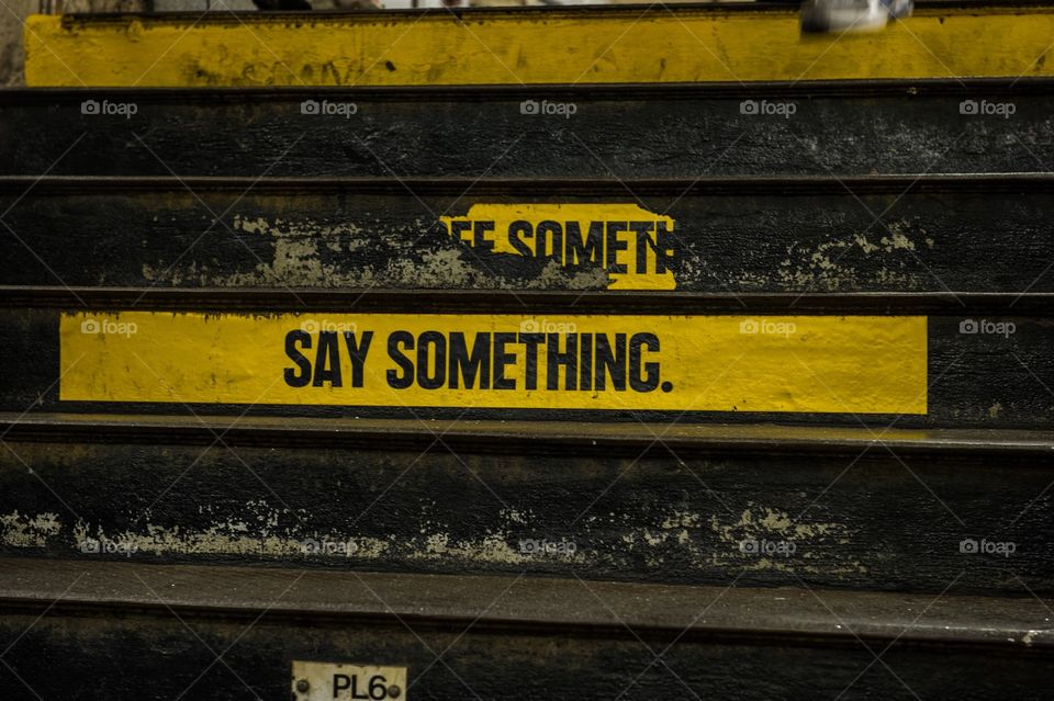 New York subway steps