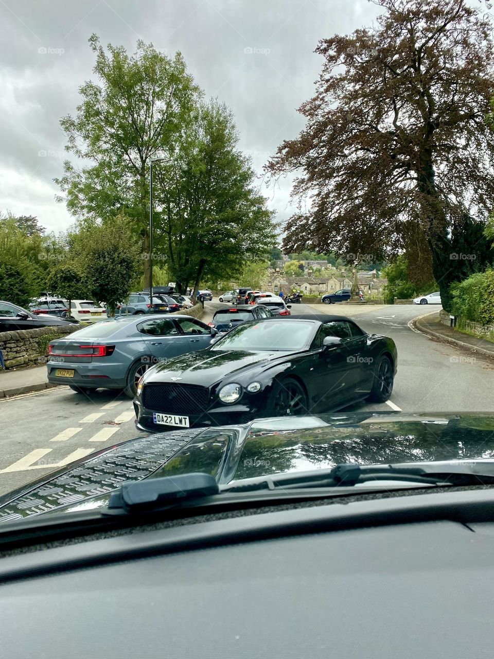 Traffic commute in busy rush hour 