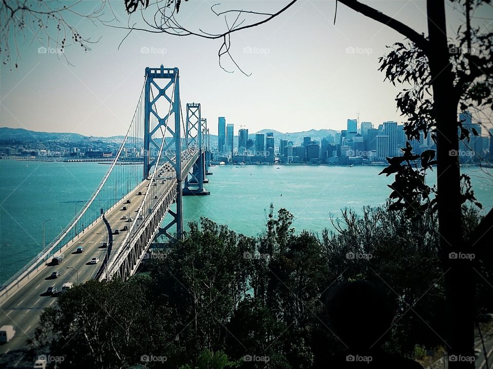 the view from Treasure Island. At the highest point on Treasure Island you can see beautiful views of San Francisco